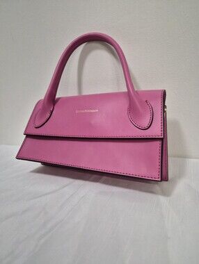 Luana Ferracuti Pink Leather Evening Bag | Size OS